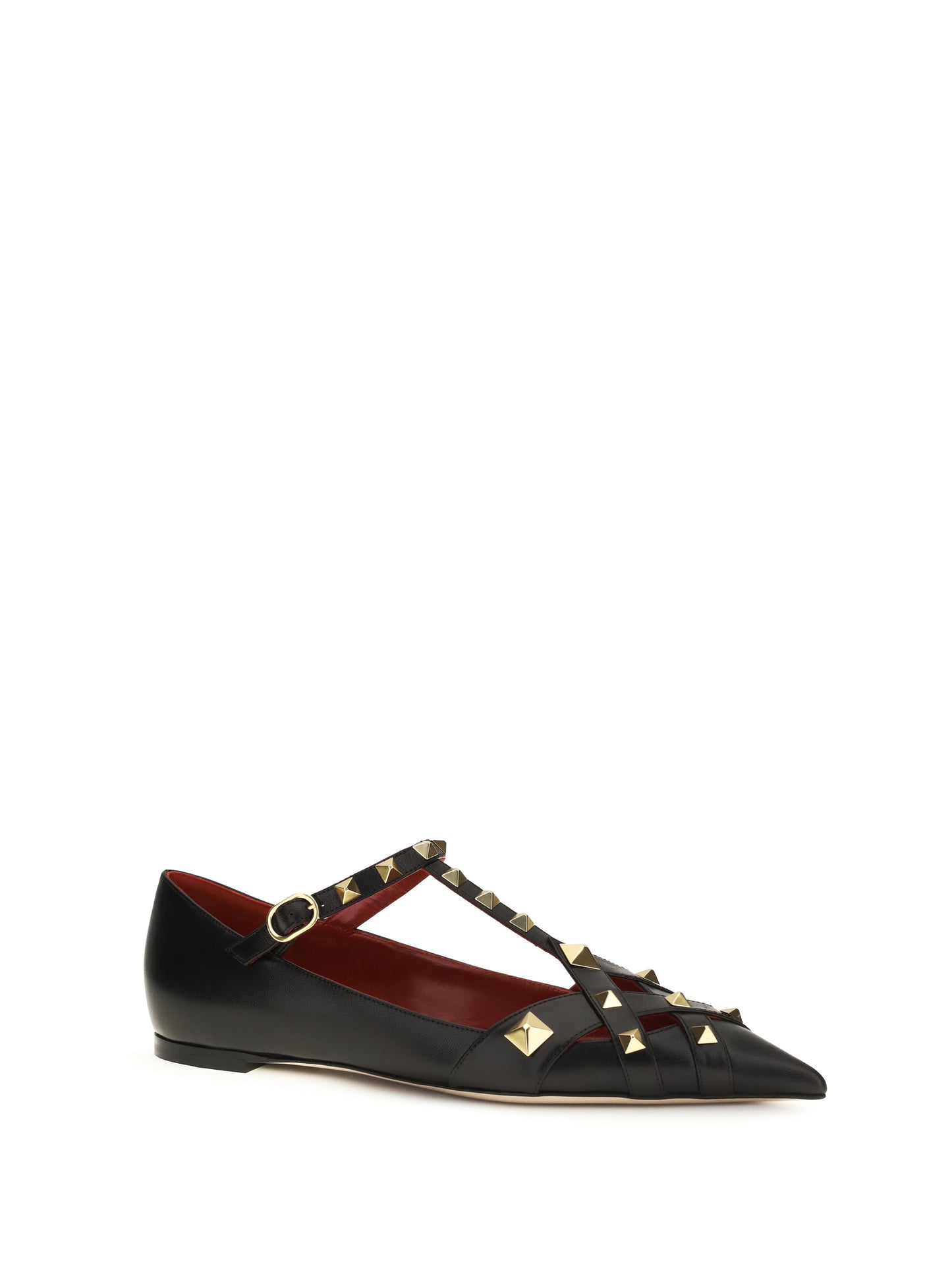 VALENTINO GARAVANI Studdy Ballerinas in kidskin