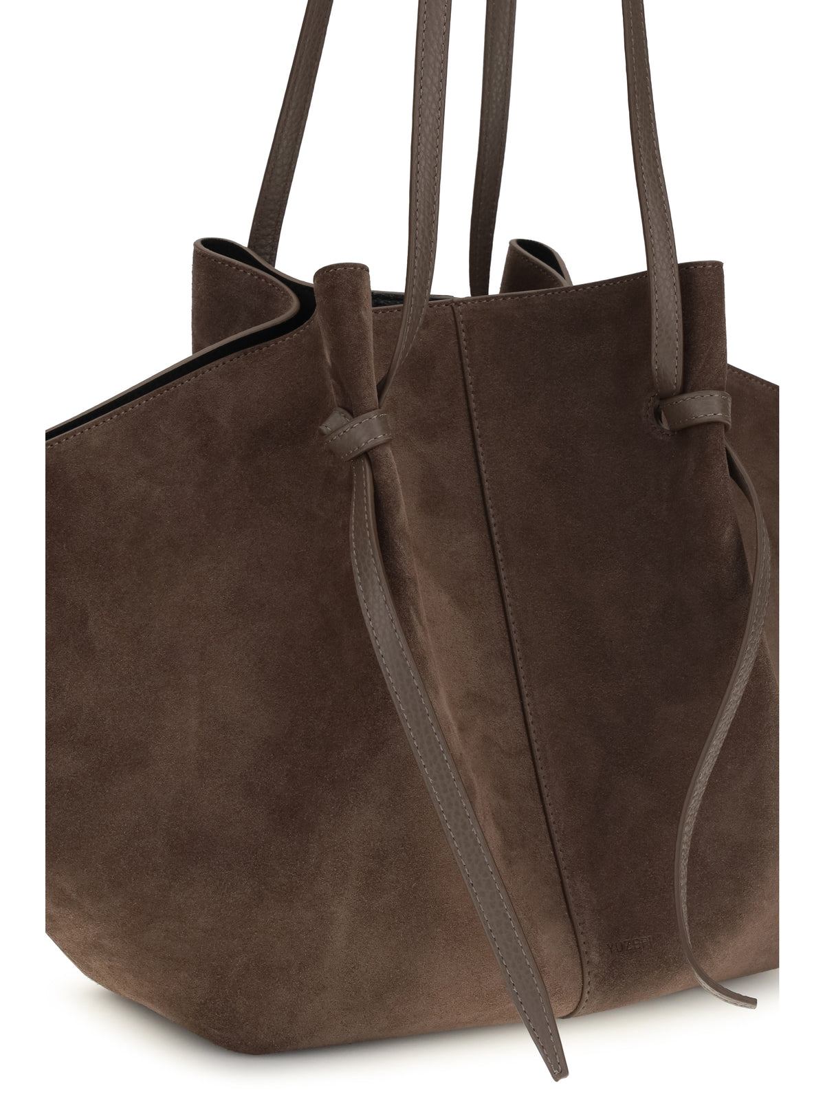 Yuzefi Mochi large suede Shoulder Bag - Nutmeg