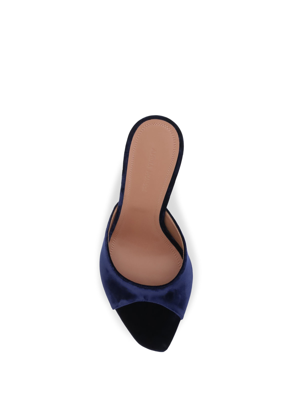 Amina Muaddi Alexa velvet Sandals - Midnight Blue Velvet