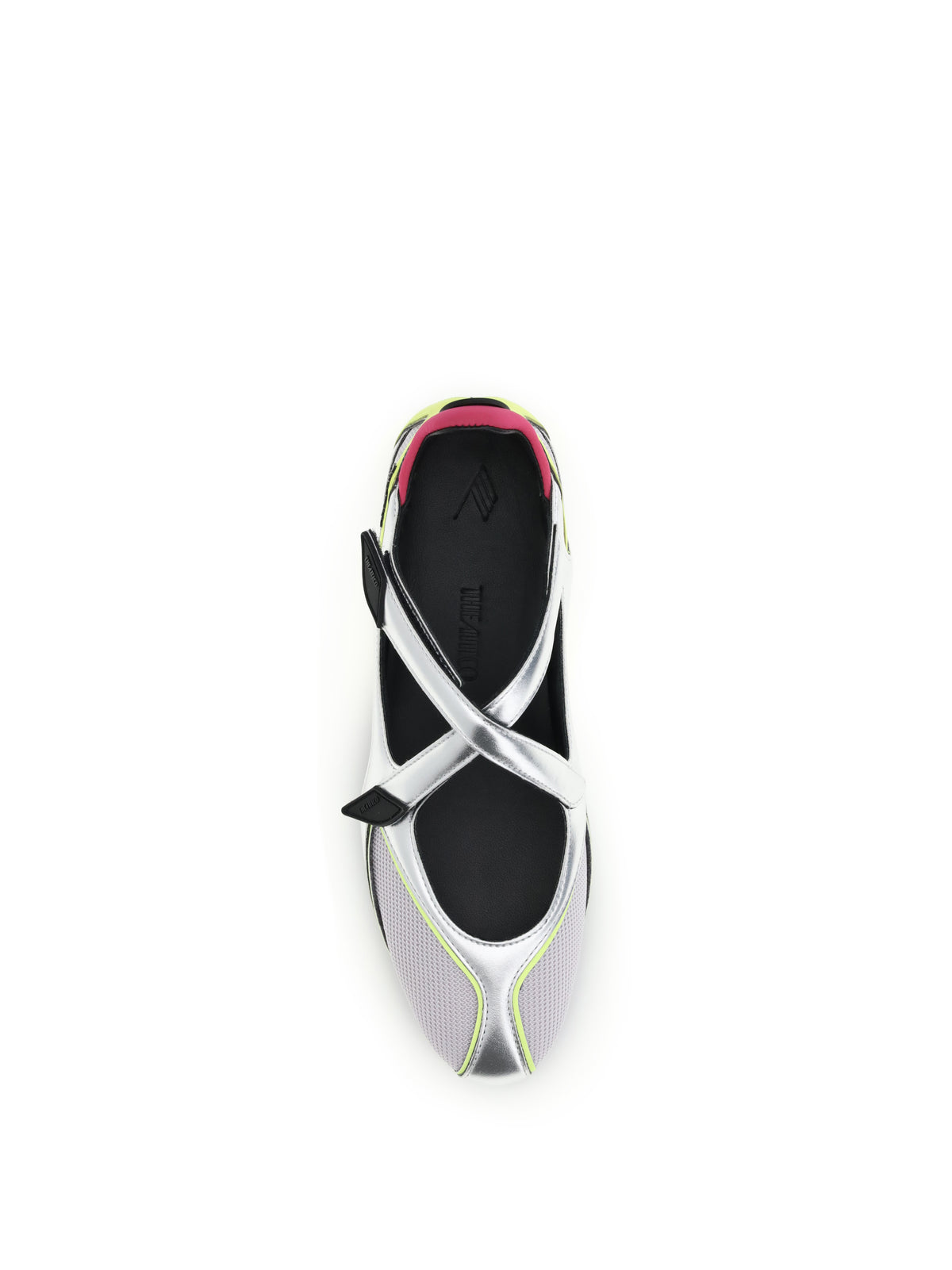 The Attico Floor 01 Ballerinas - Holographic Silver