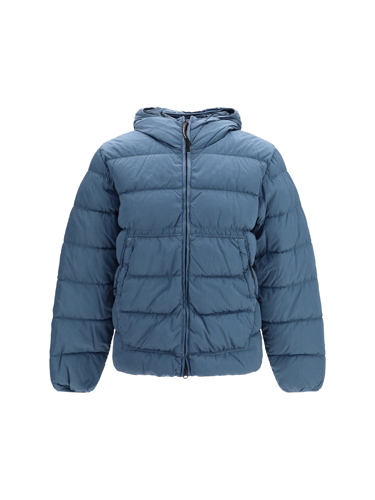 C.P. Company Goggle Hooded Jacket in Chrome-R - Orion Blue