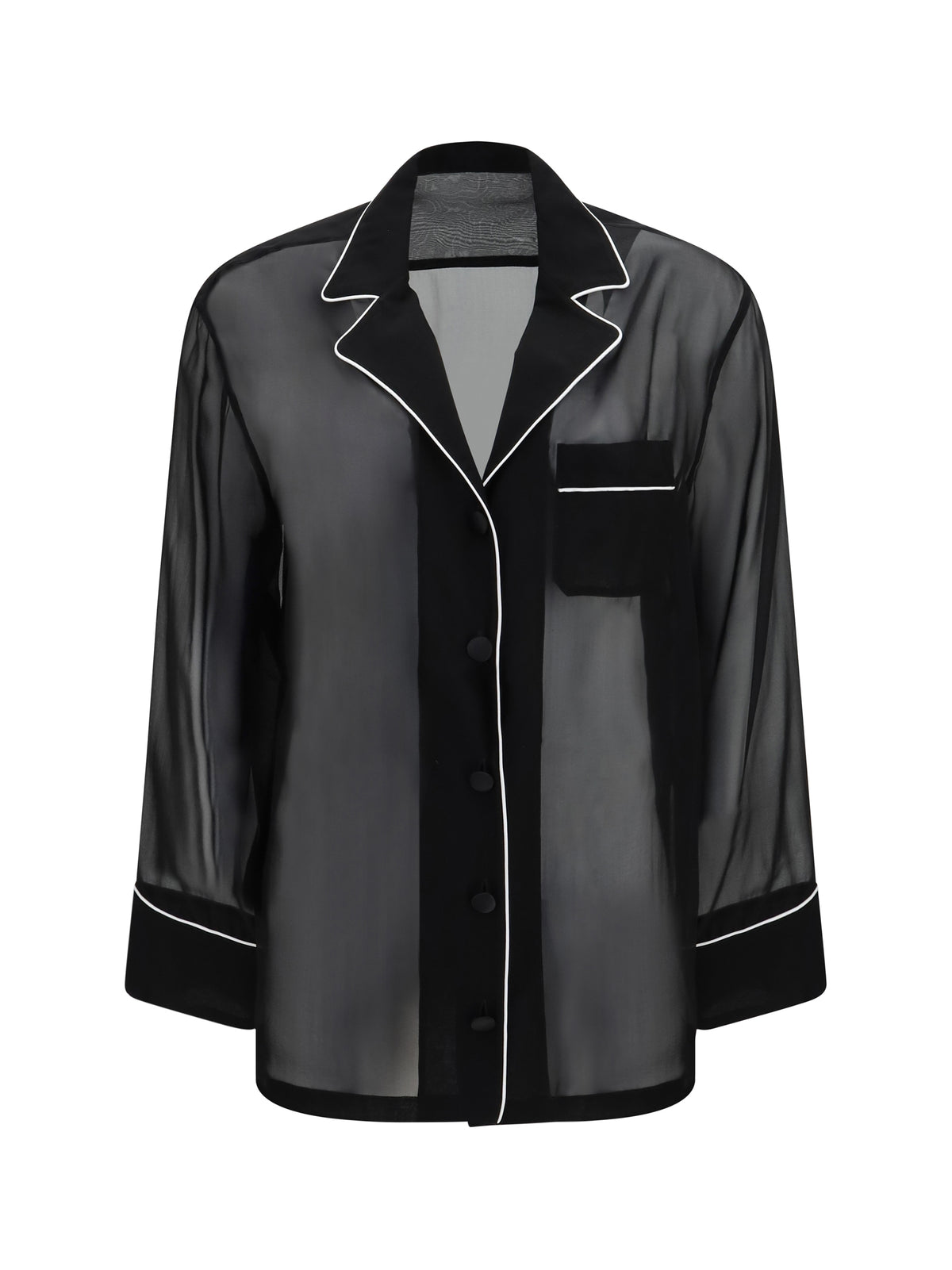 Dolce & Gabbana Chiffon Shirt - Black