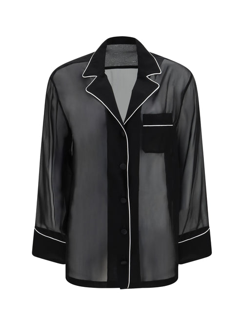 Dolce & Gabbana Chiffon Shirt - Black