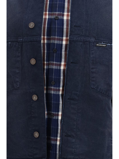 BALENCIAGA Patched Shirt Jacket