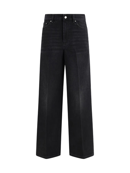 Toteme Wide-leg Jeans - Faded Black