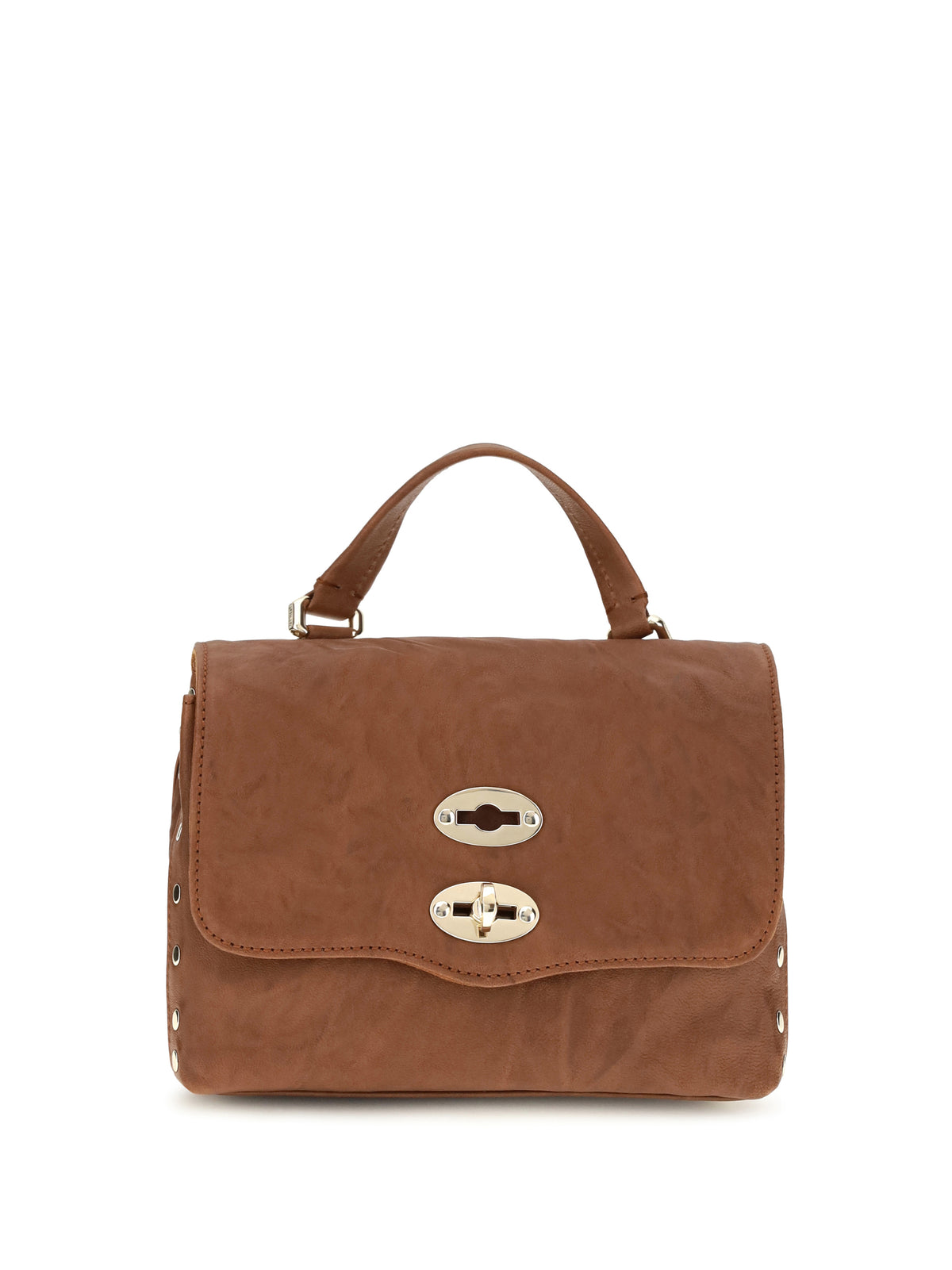 Zanellato Postina Officina suede Top Handle Bag - Brown Valle Del Casentino