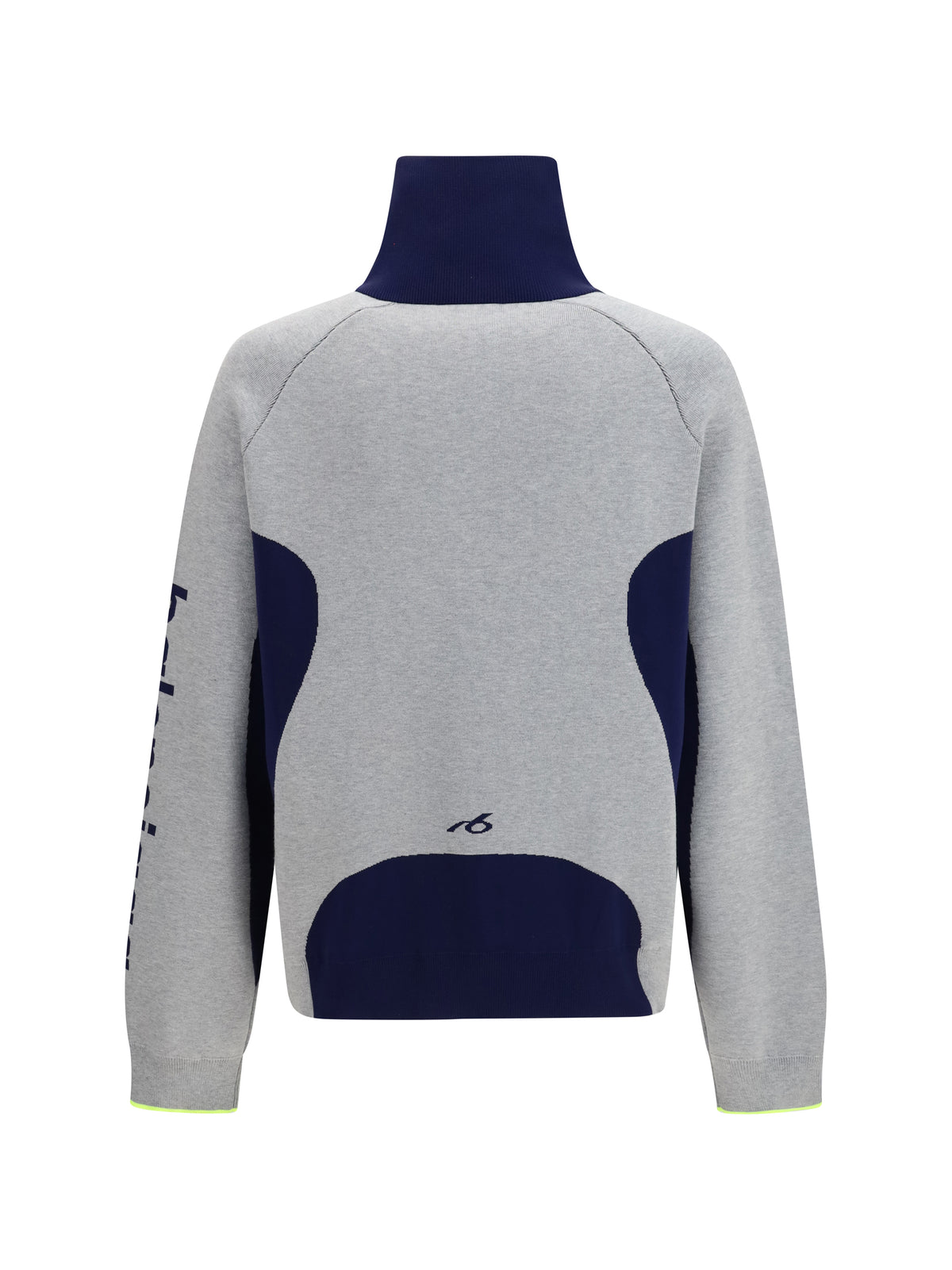 Balenciaga Bodys zip knit Sweater - Grey/Navy