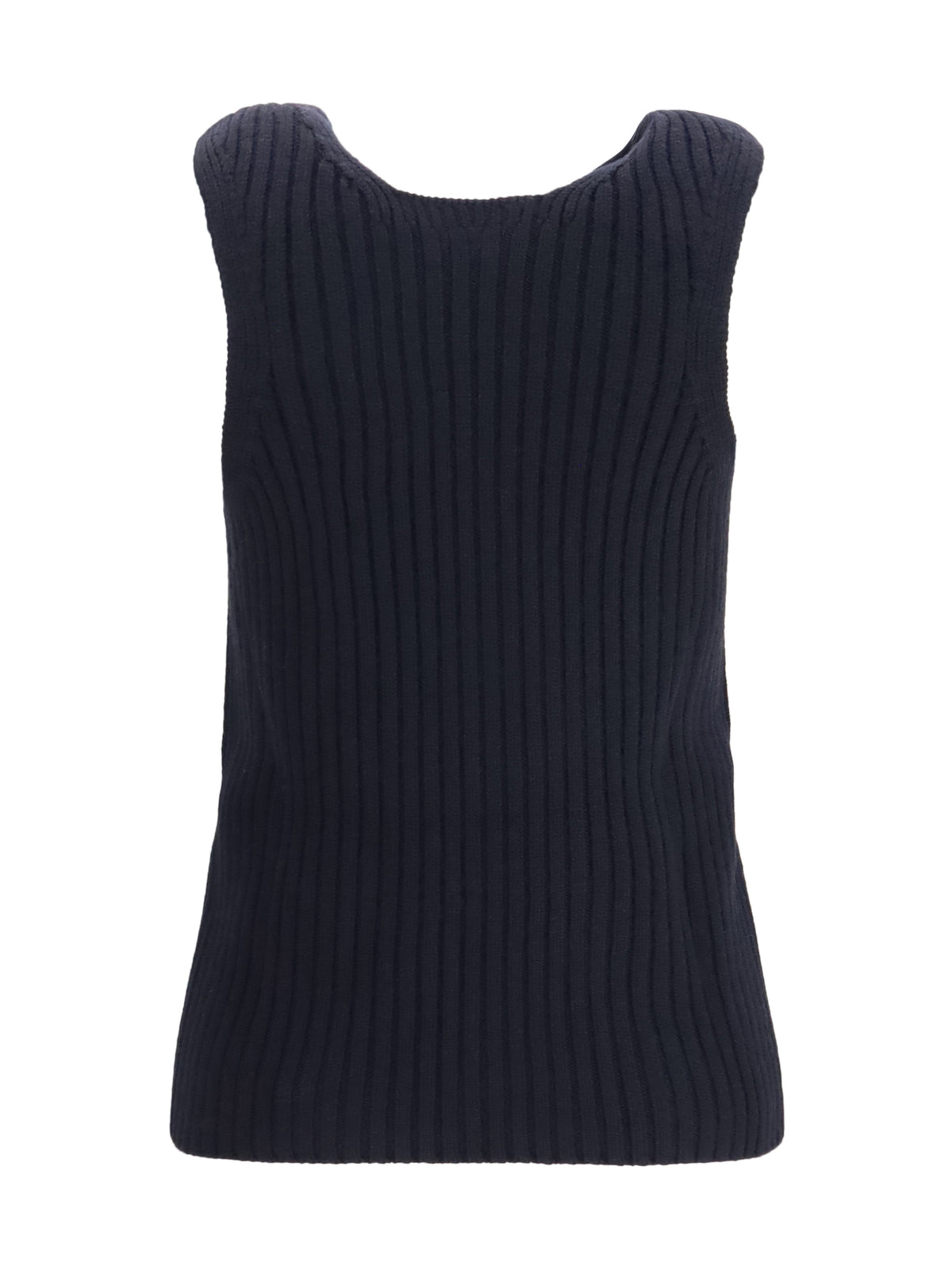 Bottega Veneta Merino wool ribbed Tank Top - Midnight Blue