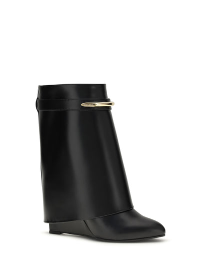 GIVENCHY Leather Shark Ankle Boots