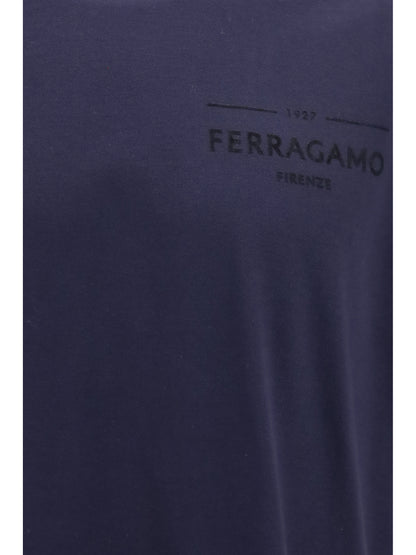 Ferragamo Logo T-shirt - New Navy