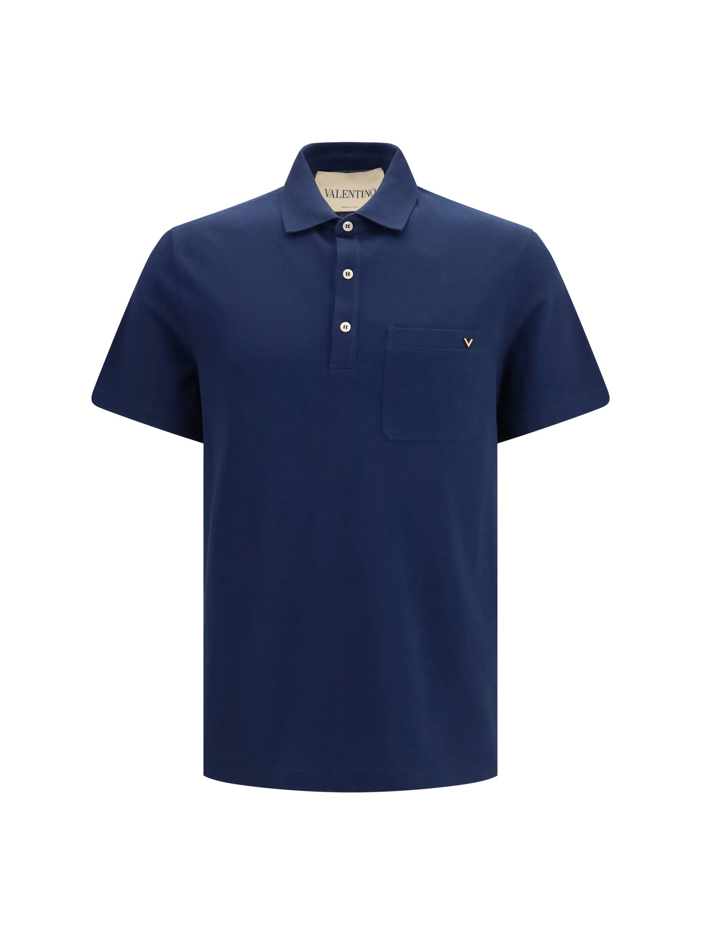 VALENTINO Cotton piqué Polo with VLogo