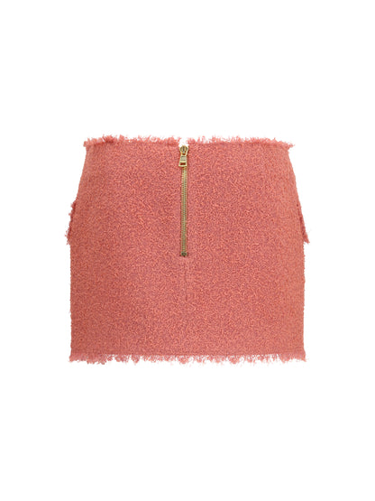 BALMAIN Tweed mini Skirt