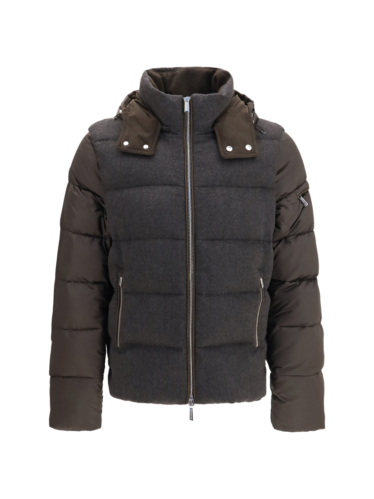 Moorer Casciano hooded Down Jacket - Moro