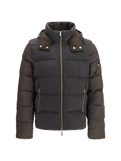 Moorer Casciano hooded Down Jacket - Moro