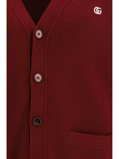 Gucci Wool cashmere Cardigan - Red Wine/Mix