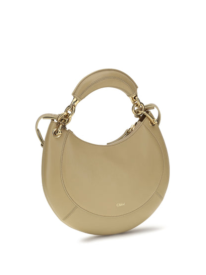 Chloé Marcie Shoulder Bag - Dusty Beige