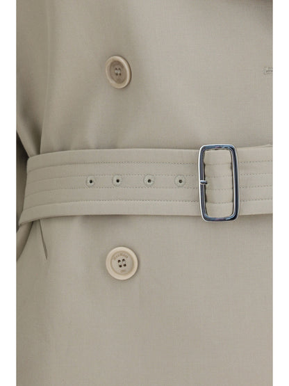 MAX MARA Short cotton Trench Coat