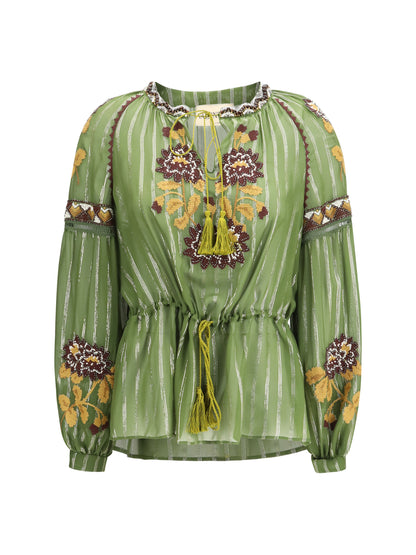 VALENTINO Lurex silk Shirt