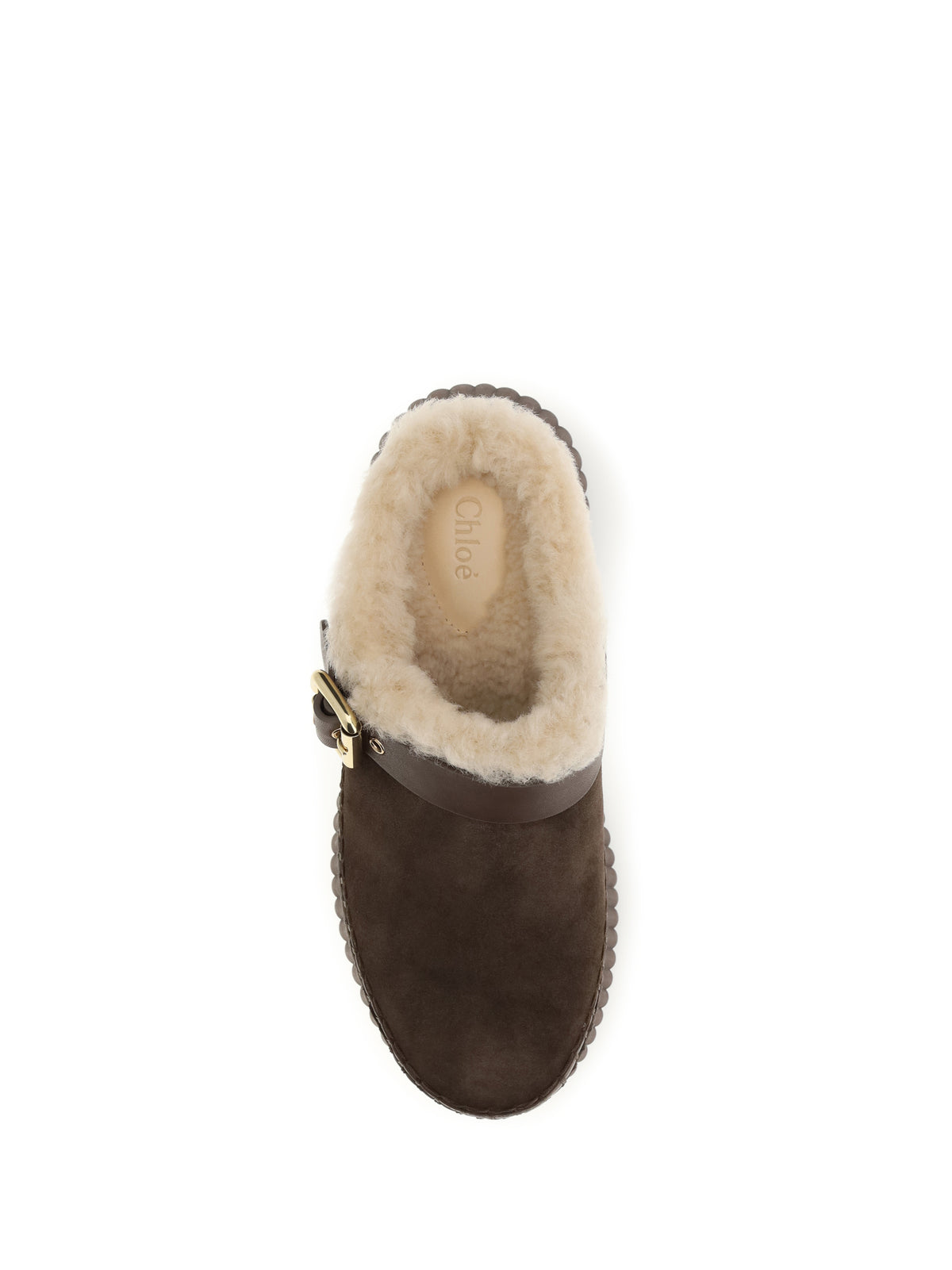 Chloé Nama Wedge Mules - Sharp Brown