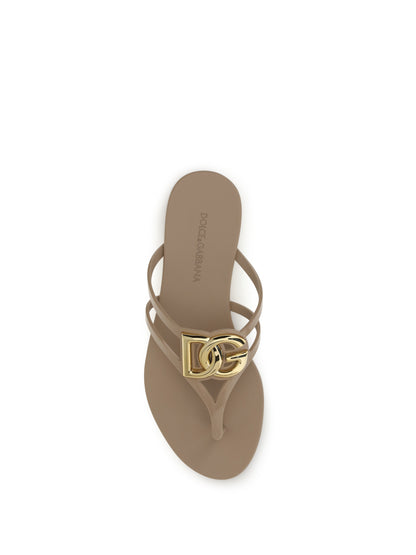 DOLCE & GABBANA Logo rubber Sandals