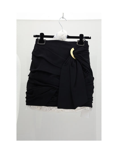 Celine DRAPED MINI SKIRT - Black