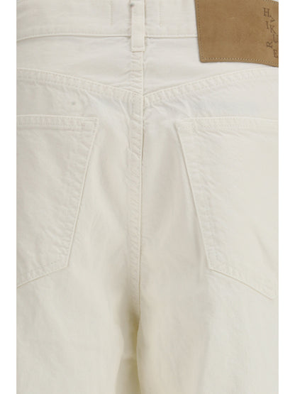 Haikure Becky Twill 45 Bermuda Shorts - Off White