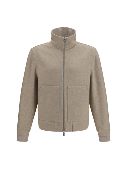 Brunello Cucinelli Double-face cashmere Jacket - Sand/Camel
