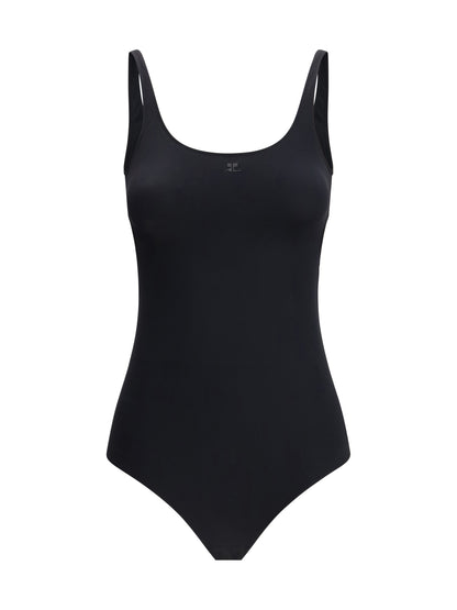 Courrèges One piece Swimsuit with a cut-out detail - Black