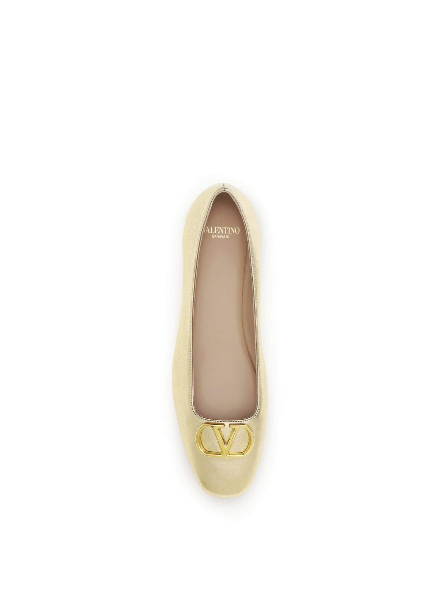 VALENTINO GARAVANI VLogo Signature laminated nappa Ballerinas