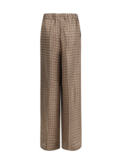 MAX MARA Printed silk Vischio Pants