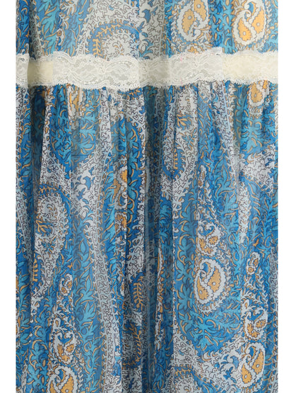 Etro Silk crepon maxi Skirt - X0809