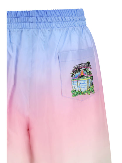 CASABLANCA Volcano Gradient Shorts