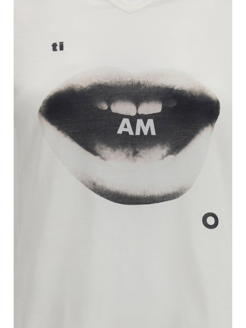 Fendi Ti Amo print jersey T-shirt - Ivory