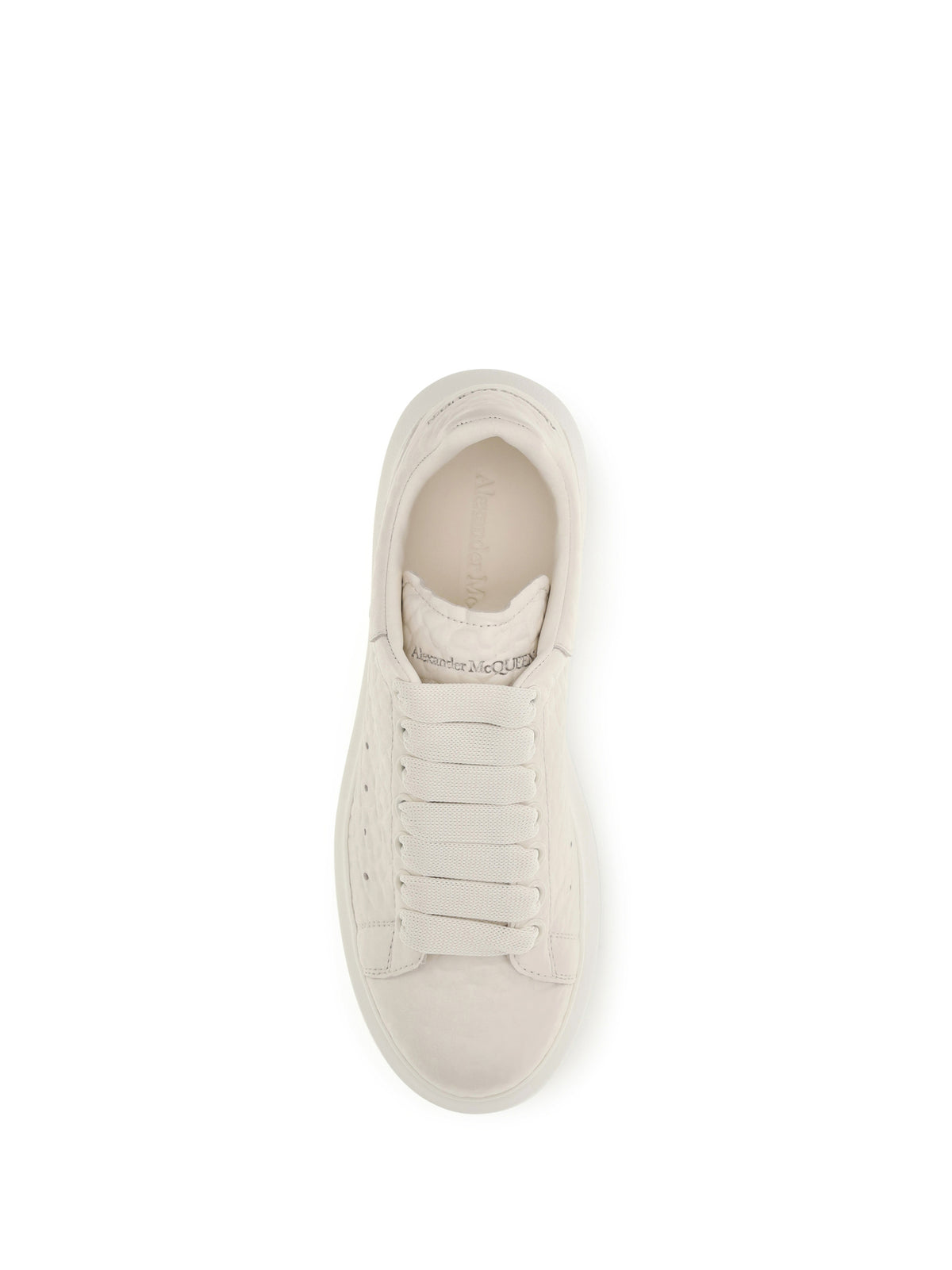 Alexander Mcqueen Oversized pebbled leather Sneakers - White