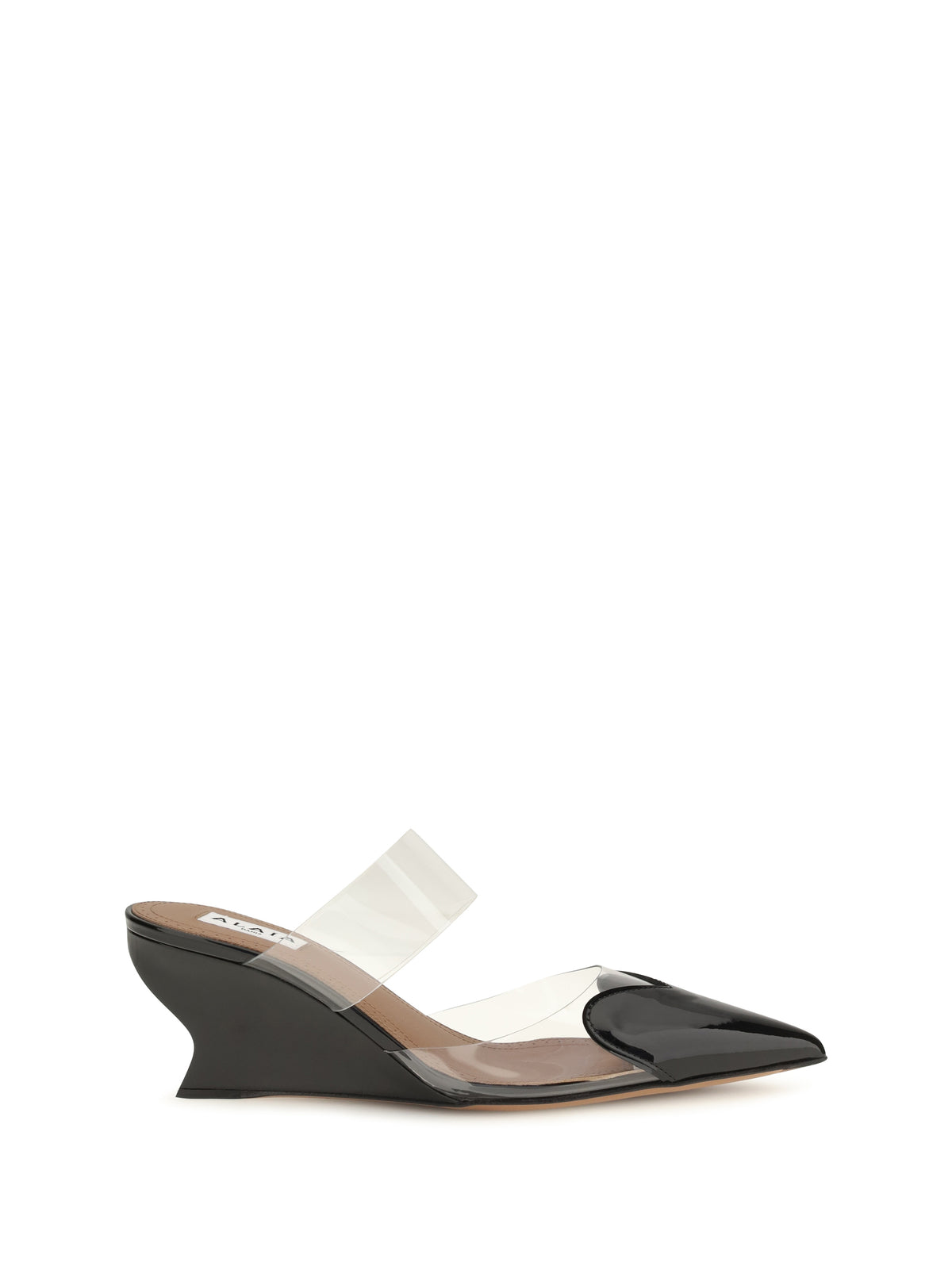 Alaïa Le Coeur patent leather Mules - Noir