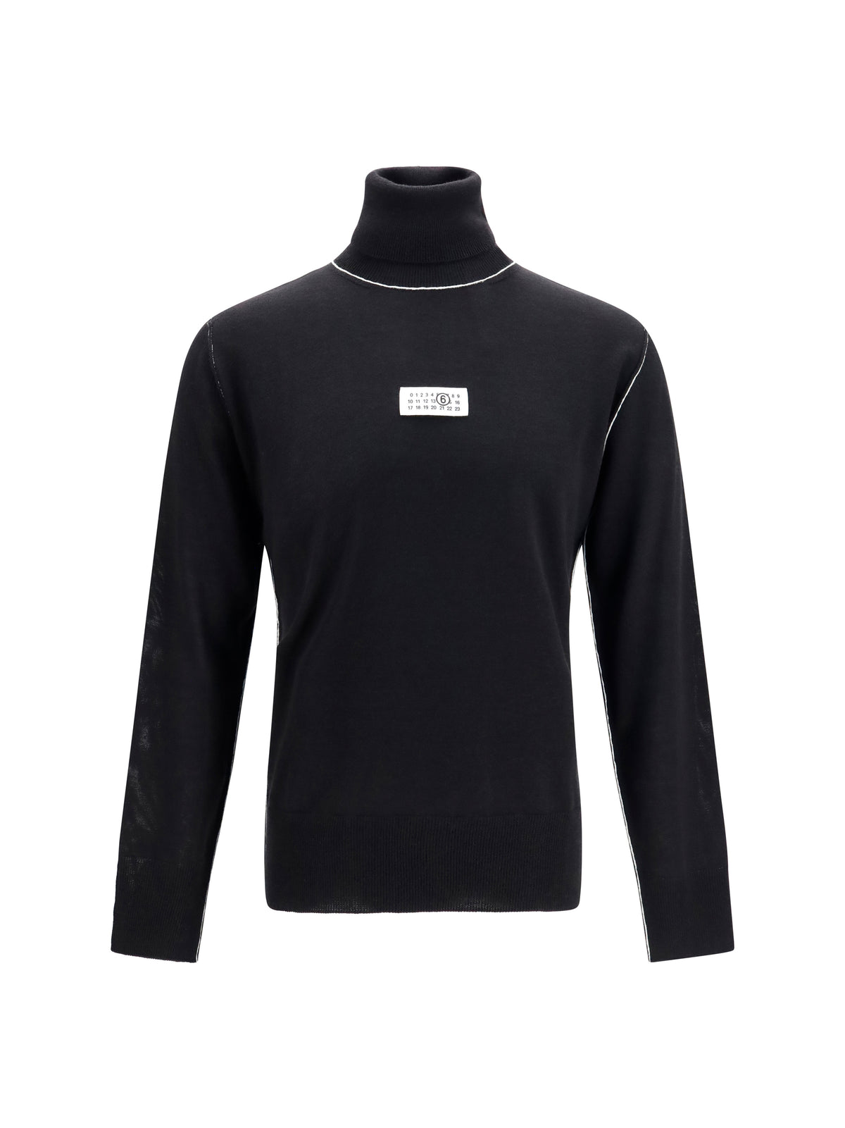 MM6 Maison Margiela Turtelneck Sweater - Black