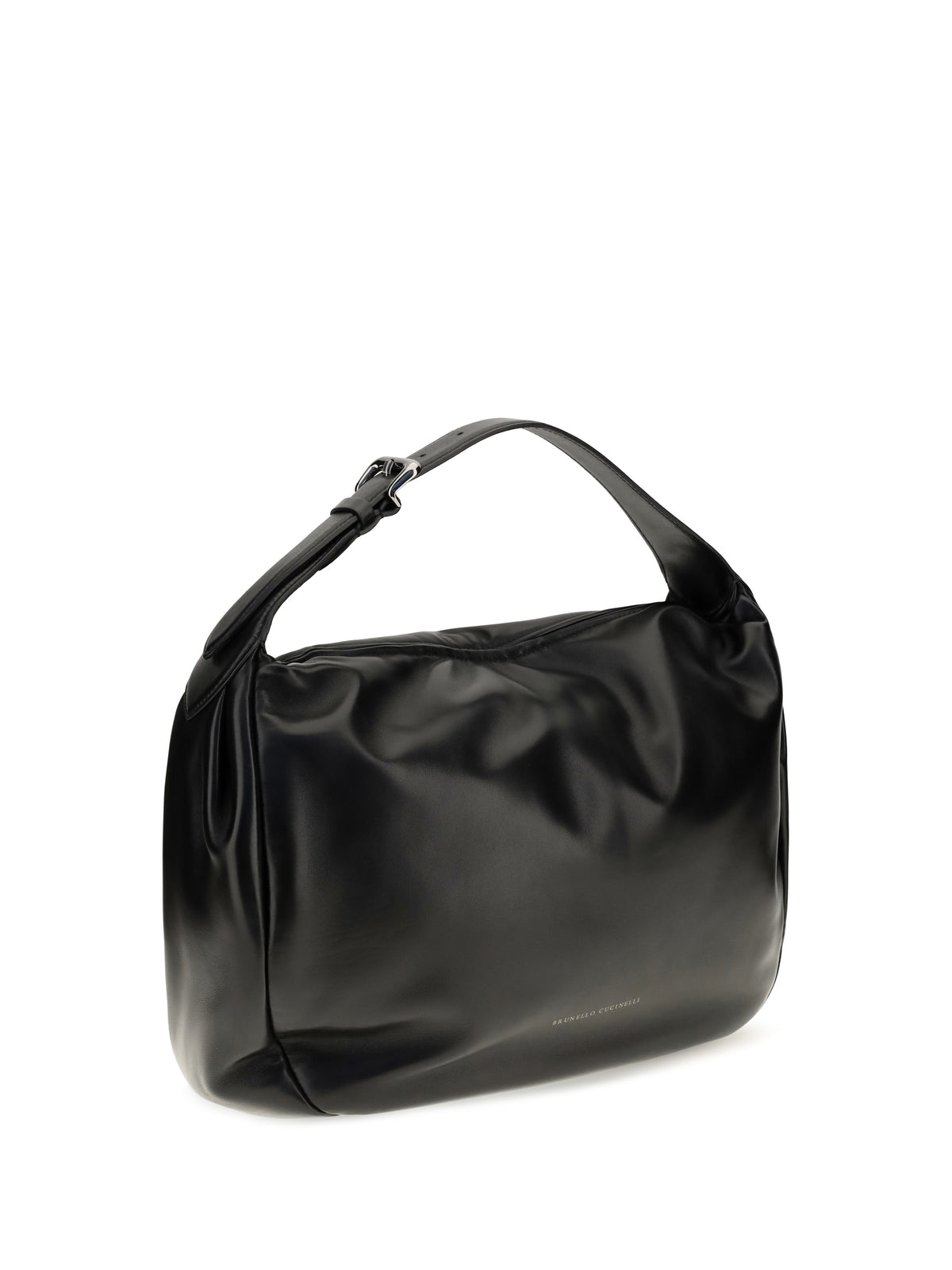 Brunello Cucinelli Boule nappa leather Shoulder Bag - Black