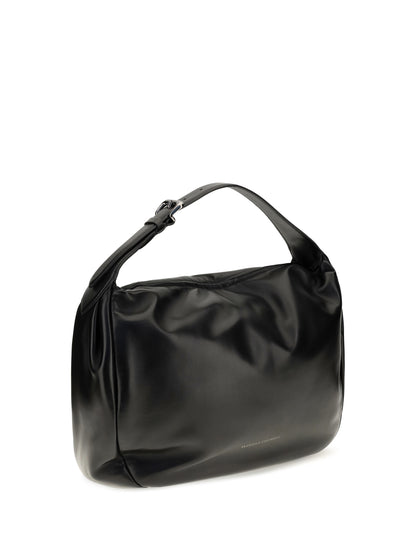 Brunello Cucinelli Boule nappa leather Shoulder Bag - Black