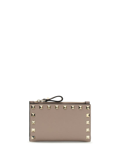 VALENTINO GARAVANI Rockstud zip Card Holder
