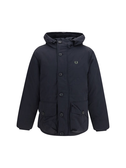 Fred Perry Recycled Taslan padded Parka - Black