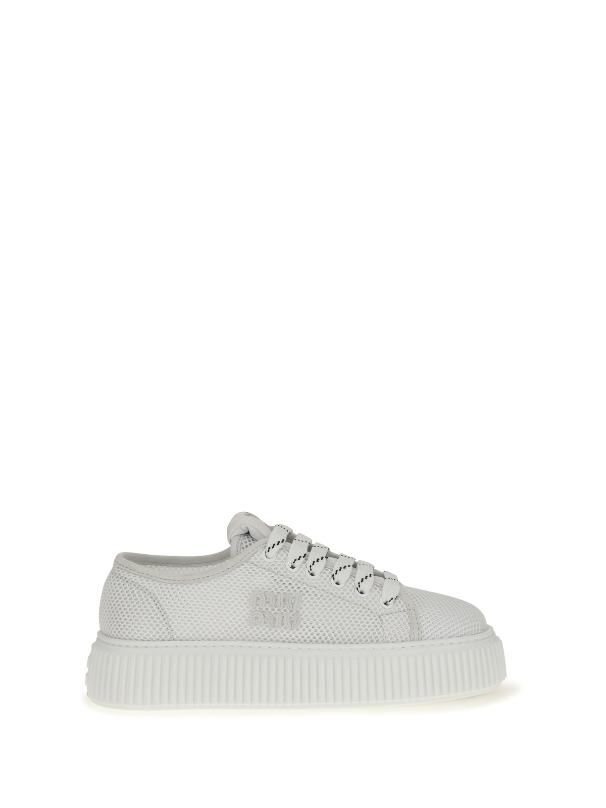 Miu Miu Platform Sneakers - White