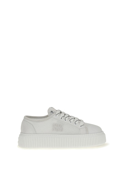 Miu Miu Platform Sneakers - White