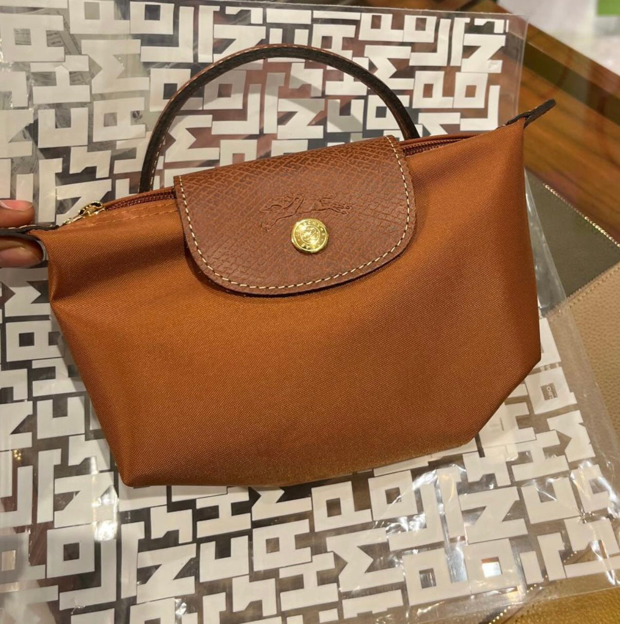 Longchamp Le Pliage Original Pouch with Handle