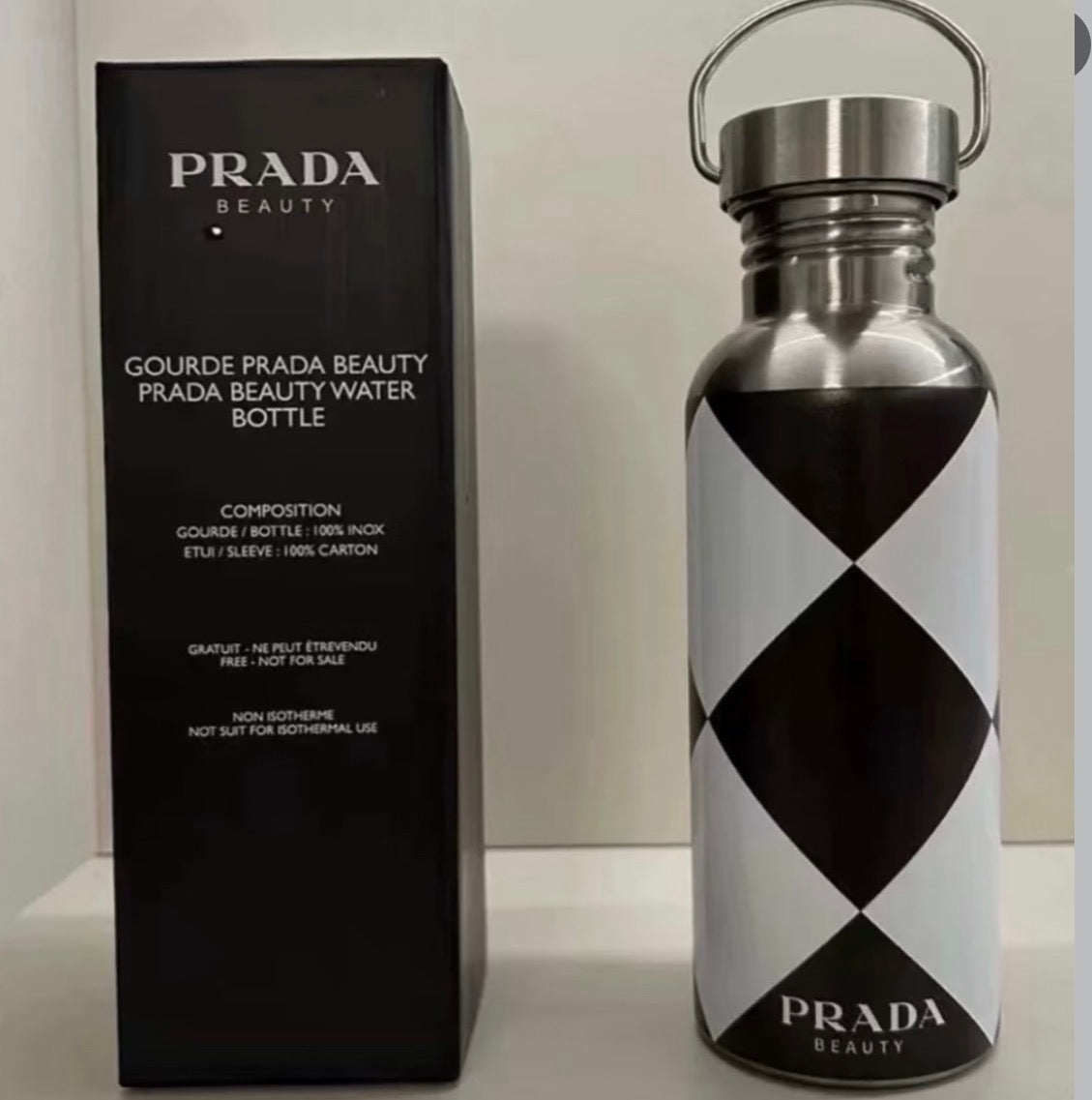 Prada beauty 500ml water bottle