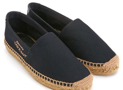 SAINT LAURENT EMBROIDERED ESPADRILLES IN CANVAS