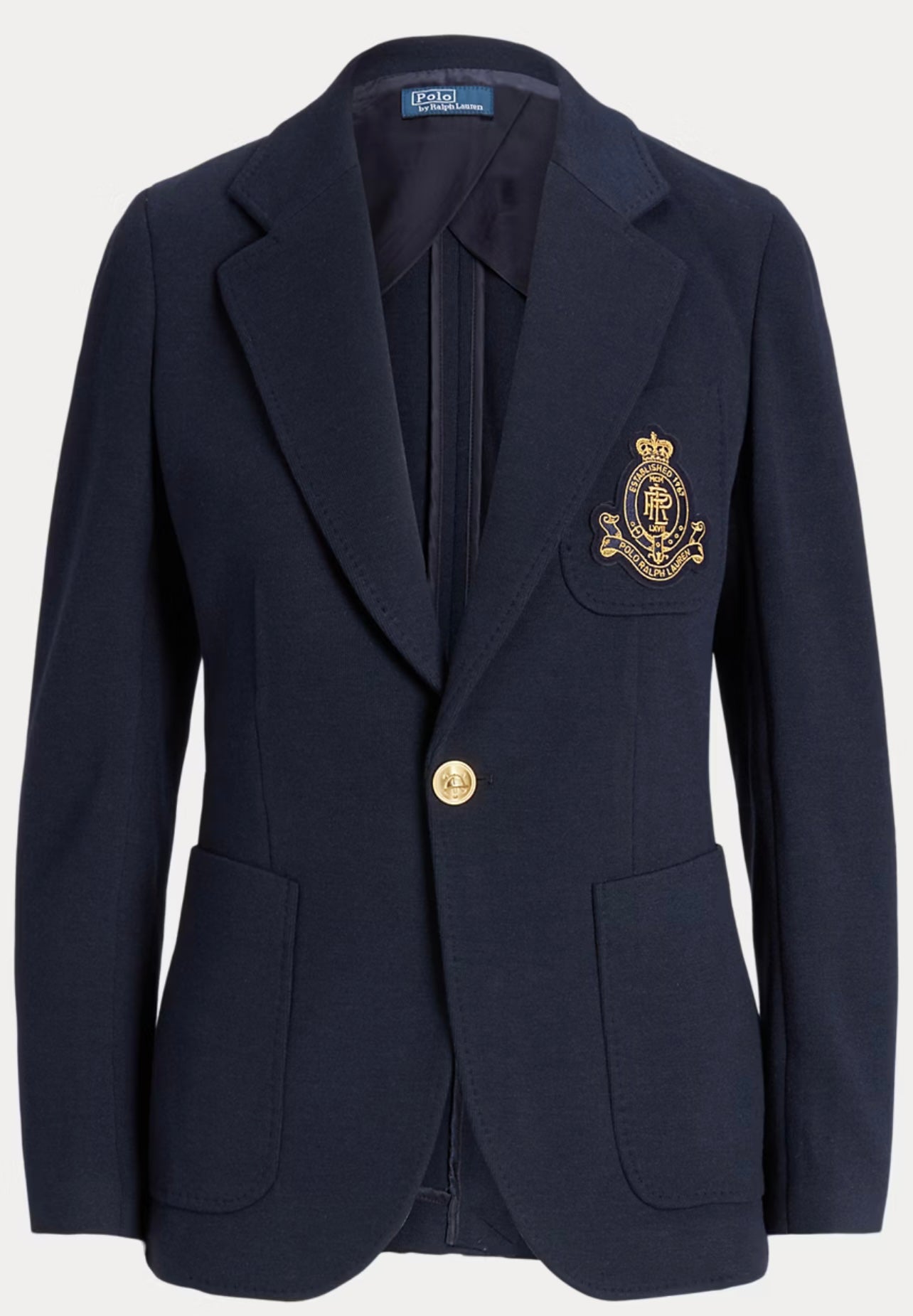 Polo Ralph Lauren Logo-Crest Knit Blazer