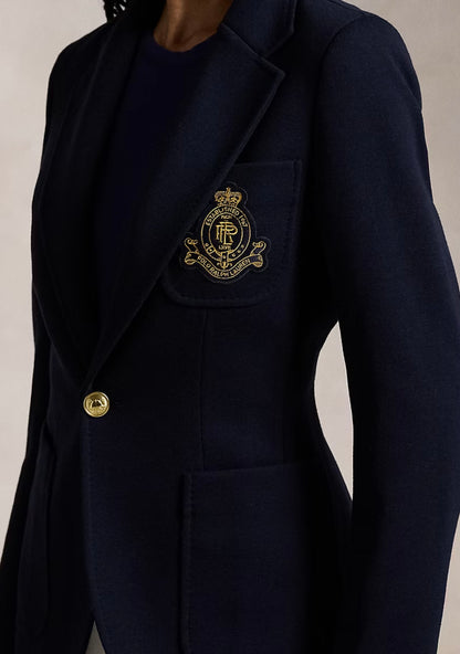 Polo Ralph Lauren Logo-Crest Knit Blazer