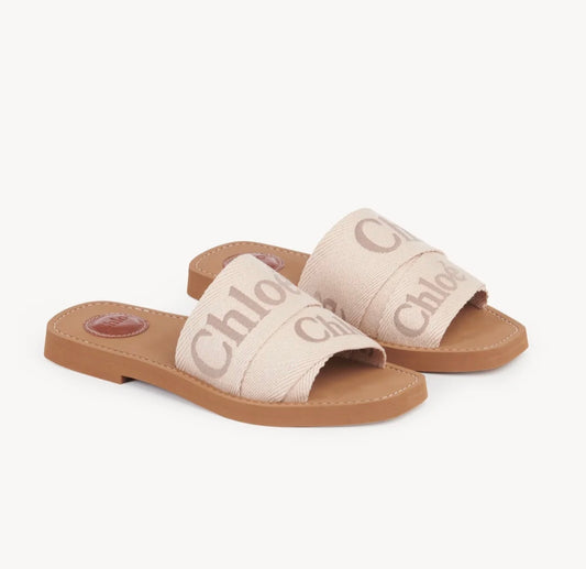 Chloe Woody Flat Mule