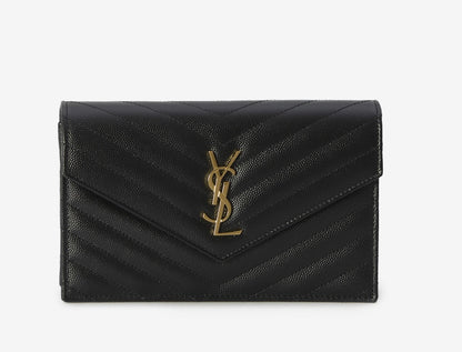 Saint Laurent Cassandre Envelope Chain Wallet