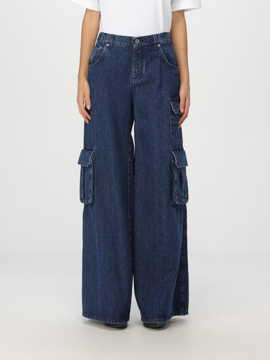Off White Jeans Woman Blue